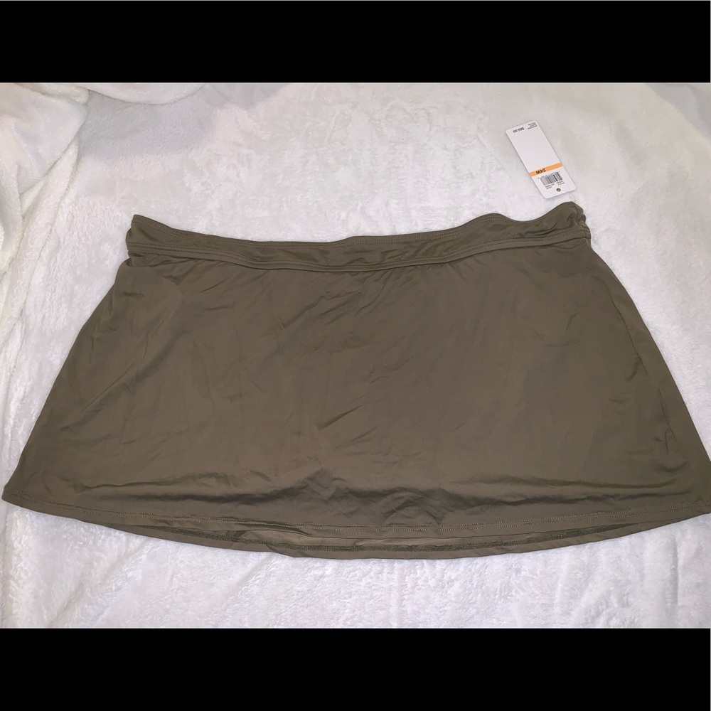 Anne Cole Size 24W swimsuit bottoms Olive Green